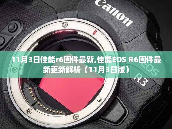 佳能eos r6固件最新更新解析（11月3日版）