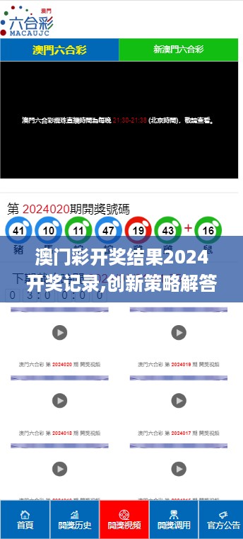 澳门彩开奖结果2024开奖记录,创新策略解答解释计划_防御款62.243