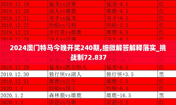 2024澳门特马今晚开奖240期,细微解答解释落实_挑战制72.837